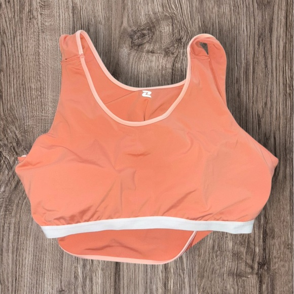 Belk Plus Size Orange Sports Bra - Picture 4 of 5
